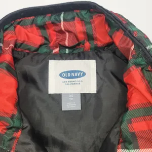 Old Navy Tartan Plaid Full Zip Quilted Vest Womens XS TP Classic Preppy Holiday thumbnail 2