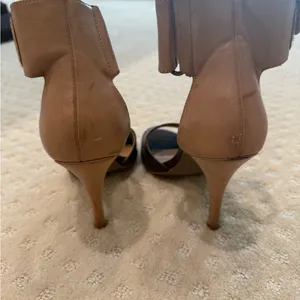 MIA Two-Tone Ankle Strap Heels – Brown & Tan, Size thumbnail 5