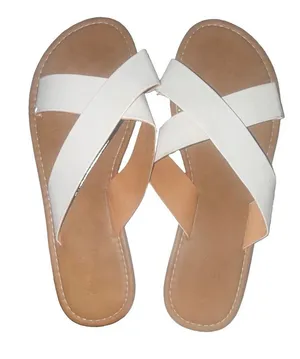 Charlotte Russe White Strap Sandals thumbnail 1
