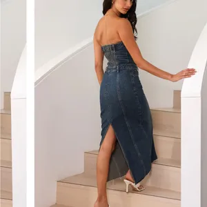 Lioness Vista Denim Midi Dress thumbnail 2
