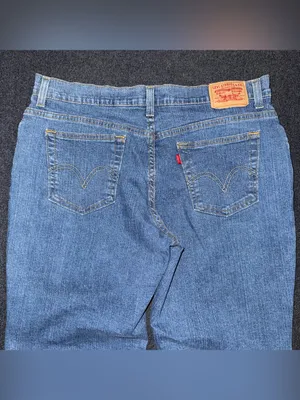 Vintage y2k Levi’s 550 Relaxed Bootcut Jeans Womens 16 Medium Blue Denim 34x28.5 thumbnail 4