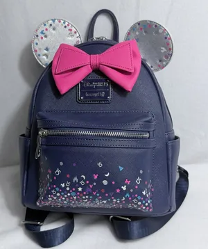 Loungefly Hong Kong Disneyland 15th Anniversary Exclusive Mini Backpack Purse thumbnail 1