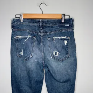 Mother The Flirt Ankle Jeans Women 28 Blue Good Distressed Ripped Superior thumbnail 2