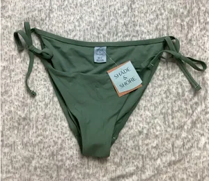 Shade‎ & Shore Women Green Side-Tie Bikini Bottom Medium 8-10 PID-5G548L thumbnail 1