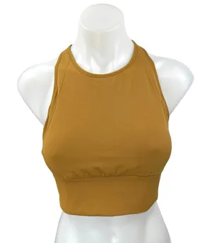 Lululemon Brown Racerback Sleeveless Yoga Workout Athletic Crop Sports Bra Top 8 thumbnail 1