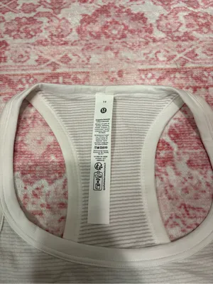 lululemon athletica Women's White Racerback Crop Tank thumbnail 2