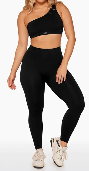 Set Active Leggings & Matching One Shoulder Bra thumbnail 1