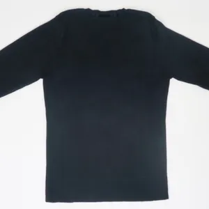 Vintage 90s Polo Jeans Co. Ralph Lauren Black Ribbed V Neck Sweater thumbnail 3