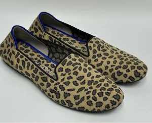 Rothy's Shoes Womens Size 7.5 The Loafer Leopard Print Round Toe Comfort Slip On thumbnail 1