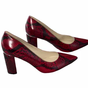 NEW MARC FISHER SNAKE PRINT Pump Heel Sandal Slip On thumbnail 7