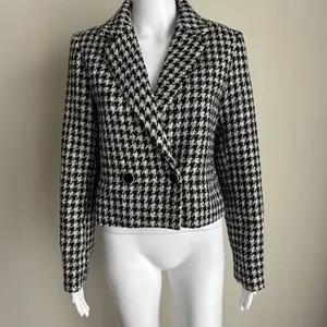 Anthropologie Maison D’ Amelie Made In Paris Houndstooth Twee Jacket thumbnail 2