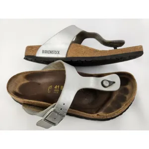 Birkenstock Gizeh‎ Womens Silver Leather Slide Sandals, Size US 10 EU 41 thumbnail 10