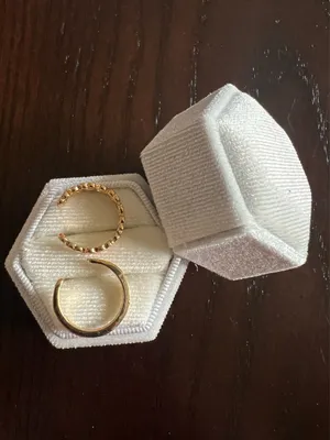 10k Gold Plated (2) in a Set Toe Rings NWT thumbnail 3
