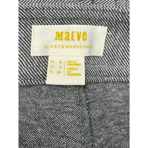 Anthropologie Maeve Seamed Flare Pants Grey Women’s 2 thumbnail 2