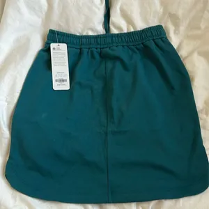 CRZ YOGA Cotton Sweat 17'' Jersey Skirt with Pockets, Green Jade, XS, NWT thumbnail 3