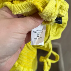 Ralph Lauren‎ Yellow Halter Mini Dress Embroidered Empire Waist Women’s Size M thumbnail 5