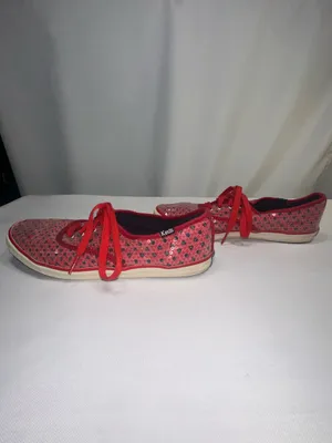 Keds Taylor Swift Red Sequin Polka Dot Sneakers Womens Size 7.5 RED Era thumbnail 4