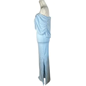 SNDYS Madrid Maxi Dress in Blue Medium New Womens Long Gown thumbnail 6
