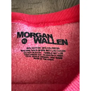 Morgan Wallen "One Night At A Time" 865 Coral Red Crewneck Sweatshirt - Size XL thumbnail 4