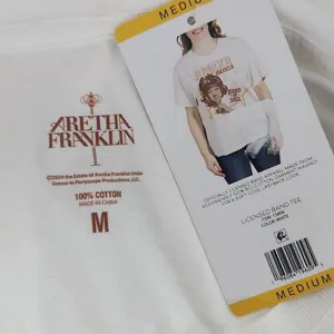 Aretha Franklin T-Shirt NWT Size Medium White Short Sleeve Aretha Franklin Tee thumbnail 6