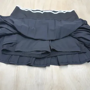 CALIA Court Collection XXL High-Rise Ribbed Mini Pleated Tennis‎ Skort Black NEW thumbnail 6