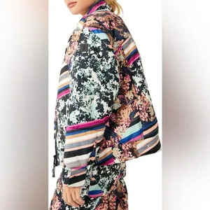 Free People New Movement Women's Bunny Slope Printed Puffer Ski Jacket Large thumbnail 2
