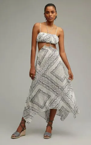 Anthropologie Suspender Skirt Set thumbnail 1