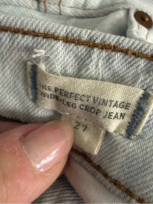 Madewell Perfect Vintage Wide Leg Crop Jeans 27 Edmunds Wash High Rise thumbnail 8