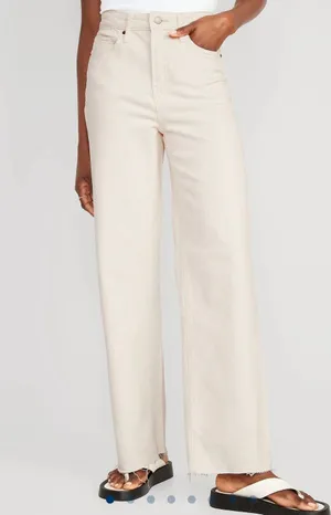 Old Navy White Jeans thumbnail 1