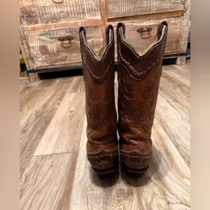 Corral Women's Brown Embroidered Floral Western Cowgirl Boots thumbnail 3