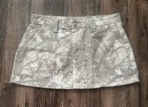 Camo mini skirt Gray Size 9 thumbnail 1