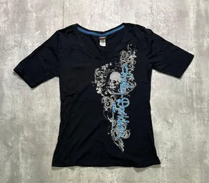 Harley Davidson Y2k Skull Graphic Top thumbnail 1