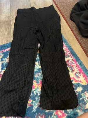 Madewell black polka dot pants size small thumbnail 4