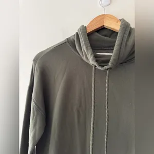 Aerie Offline Olive Green Oversized Cowl Neck‎ Pullover Sweatshirt Soft Fleece thumbnail 2