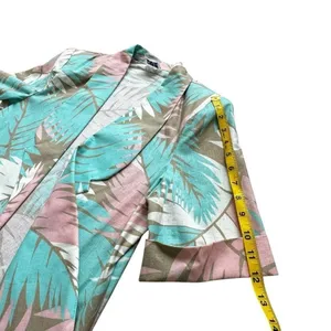 VTG Preppy 80s Blazer Pastels 14 Eclectic Prep Light Academia Y2K 3/4‎ Sleeve thumbnail 13
