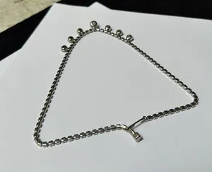 Blue Prong Set Rhinestone Silver Tone Choker Necklace thumbnail 8