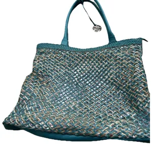 Vintage Style & Co. Sling Woven Blue Large Shoulder Bag Tote Women’s Purse thumbnail 5