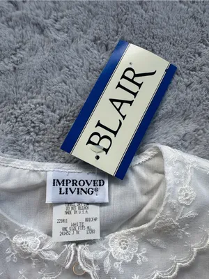 Vintage Blair NWT White Lace Collar Dickie False Blouse Shirt Front One Size thumbnail 2