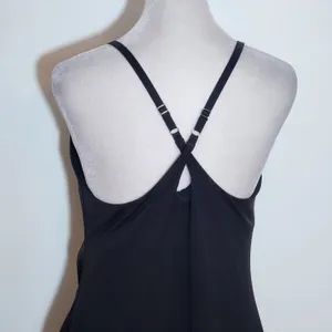 Healthy Yoga Black Tennis Dress Size Large NWT thumbnail 4