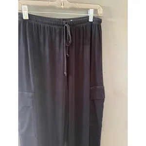 Private Edition by‎ Chicos Black Slinky Knit Cargo Pants Wide Leg Vintage Small thumbnail 3