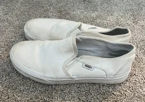 Vans White Size Women 7.5 thumbnail 4