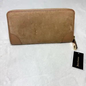 Juicy Couture Brown Wallet‎ with Pink Crown Embellishments NeW thumbnail 3