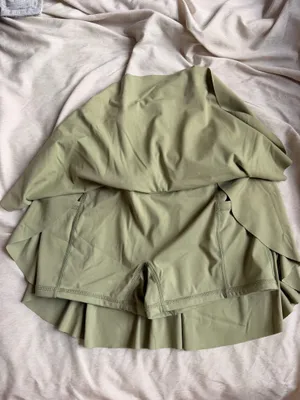 Halara Athletic Skirt Built-In Shorts Green thumbnail 4