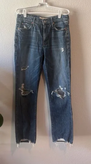 Mother Superior size 28 The Flirt Ankle distressed jeans thumbnail 1