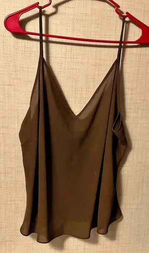 Lauren Ralph Lauren Brown Draped Camisole Size 18W thumbnail 1