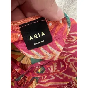 ARIA Vibrant Multicolor‎ Maxi Dress Size L thumbnail 2