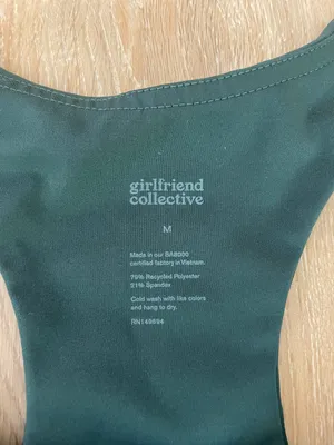 Girlfriend Collective Sports Bra Moss Green thumbnail 2