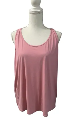 NWT Halara UltraScuplt Pink Scoop Neck Tank Athletic Wear XL Gym Dance thumbnail 1
