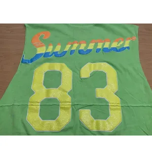 Spirit Jersey Tank Top Sleeveless Women's Size XSmall Neon Green Summer 83‎ NEW thumbnail 4