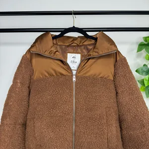 Abercrombie & Fitch Ultra Cropped Mini Puffer Fleece Jacket size Small *FLAWED* thumbnail 5